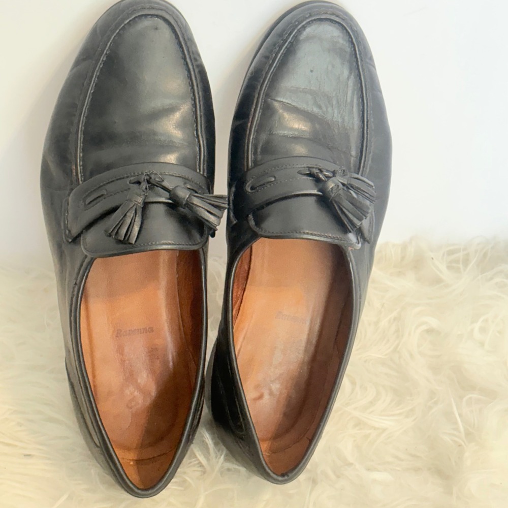 Allen Edmonds Ravenna Black Leather Tassel Loafers 49110 Mens 7.5 D